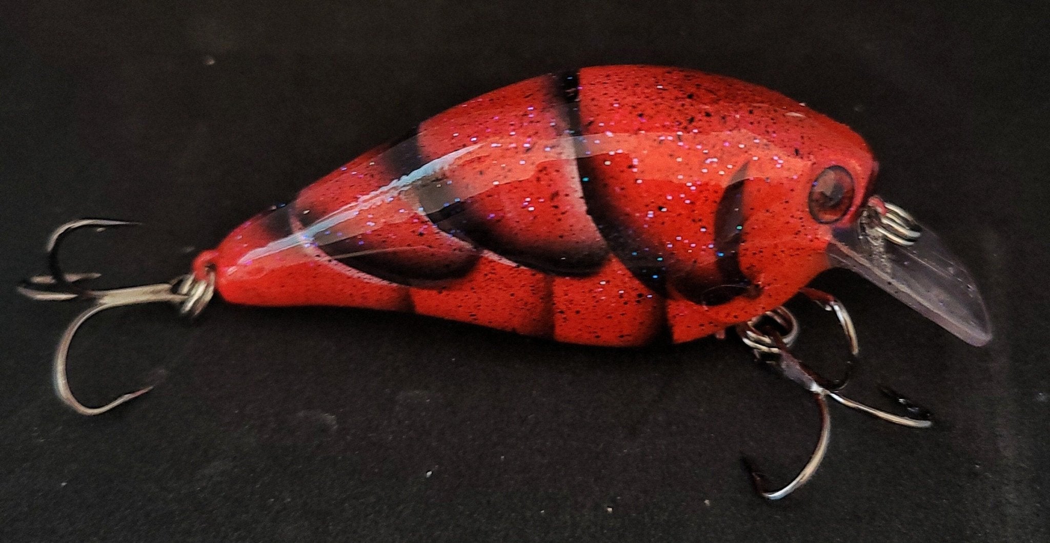 Custom Painted Lures 2.5 Crankbait Crawfish Colored, Fishing Lures